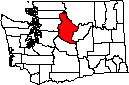 Chelan County WA small map