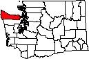 Clallam County small map