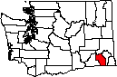 Columbia County WA small map