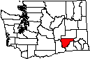 Franklin County WA small map