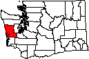 Grays Harbor WA small map