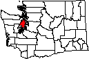 Kitsap County WA small map