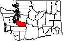 Pierce County WA small map