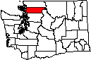 Skagit County WA small map