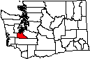 Thurston County WA small map