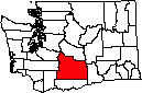Yakima County WA small map